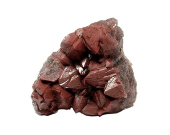 Red Quartz Crystal Cluster, Red Hematite included quartz on banded amethyst, Mineral Specimen, Natural Rock Crystal, African Geo Gemstone