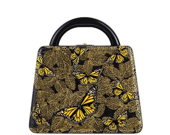 Woman handbag gold RENAISSANCE Trapezium