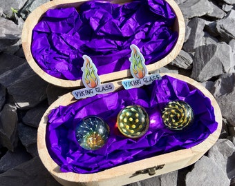 3 spacigen Bubbletrap Murmeln