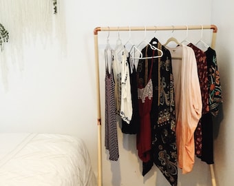 Copper + Pine Clothing Rack