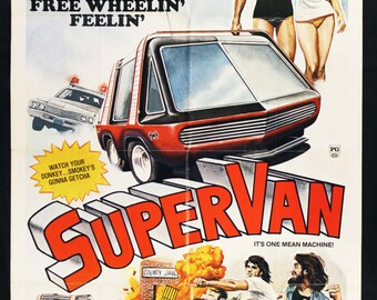 Retro Movie Poster - 70's - Supervan! - Vintage Old