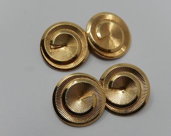 Gold plated cufflinks, free shipping