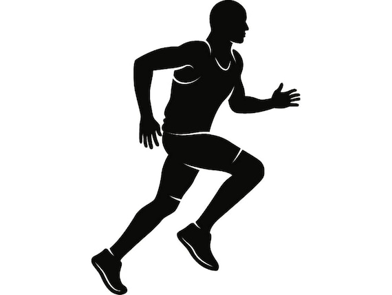 Running Runner 2 Run Marathon Logo Long Distance Jog Jogger