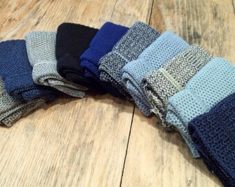 Dishcloths Knit in Cotton in a Blue Bundle, Knit Washcloths, Dishcloth, Washcloth, Cotton Dishcloth