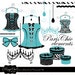 Paris chic cliparts Embellishments Zebra Polka dots Lingerie Corset Chandelier Party clipart Digital Clip Art Elements graphics po00001-6