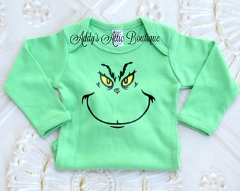 Kids Grinch Shirt, Grinch Shirt, Christmas Shirt, Boys Christmas Shirt, Girls Christmas Shirt, Baby Christmas Shirt