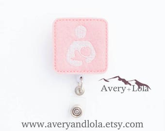 Breastfeeding Badge Reel, Nursing Badge Reel, Obstetrician Badge Reel, Medical ID Holder, Nurse ID Holder, Lactation Badge Reel
