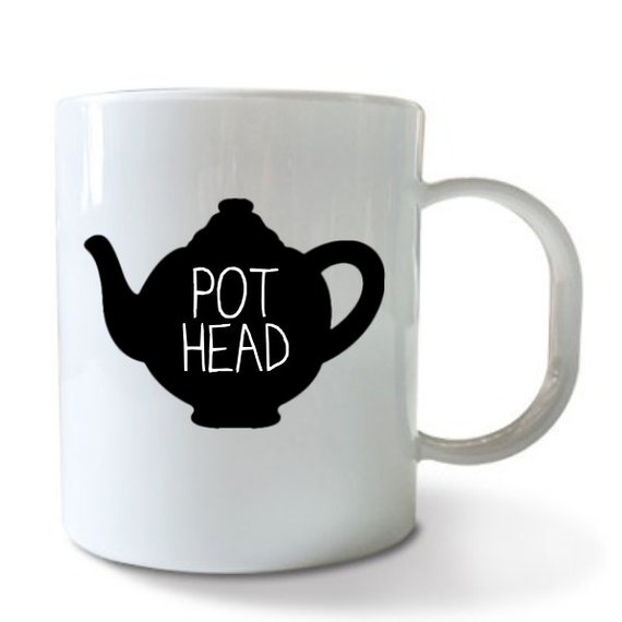 Items Similar To Cute Pot Head Coffee Cup Funny Tea Mug On Etsy