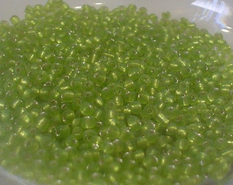 glass bead PERIDOT/2 mm/0.5 oz/one bag buy 1 get 1 free