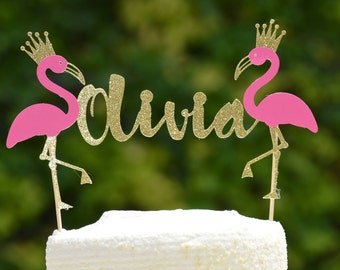 Personalized Flamingo Cake Topper,Flamingo Cake Topper,Flamingo Party Decor,Lets Flamingle Bachelorette Party,Birthday Party,Bridal Party