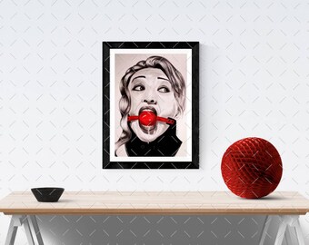 Mouth Ball Original Drawing