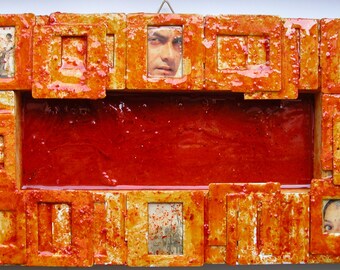 Lagaan (mixed media, 12"x6")