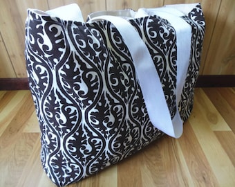 Extra Large Beach tote/Gym Bag/Carrying Tote-Kimono Fabric