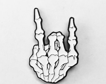 Metal Horns Enamel Pin