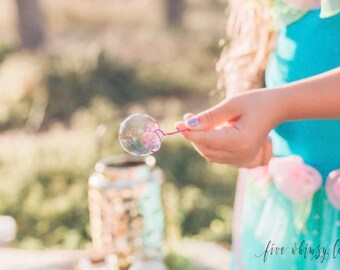 20 Handmade Party or Wedding Bubbles, Bubble Wand Favors, READY TO SHIP, Random Colors, No Customization