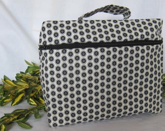 Vanity Oval fabric, Elements Cookies'n cream, with handle