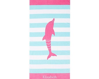 Monogram Beach Towel, personalized beach towel, bridesmaid gift, Birthday Gift, Graduation Gift, Embroidered Towel, monogrammed beach - Pool