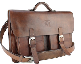15" Leather Messenger Leather Bag Leather Briefcase Leather Laptop Satchel for Macbook Pro 276