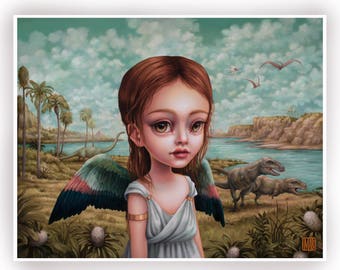 Children of the Nephilim - Sariel - limited edition signed and numbered 11x14 pop surrealism Fine Art Print by Mab Graves