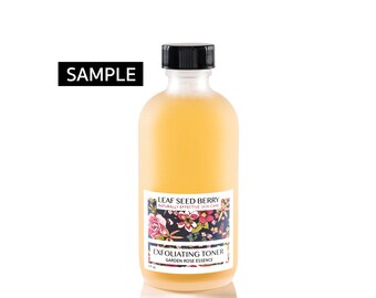 Exfoliating Facial Toner, Face Toner, Rose Water Toner, Organic Toner, Rose Toner, Acne Treatment, Rosewater Toner, Skin Toner, Natural