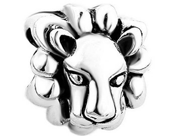 Lion Spacer Bead For European Style Charm Bracelet -