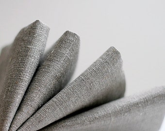 Linen napkins set set of 4 - natural linen cloth napkins - 12x12 inch size 0266