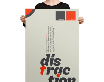 DISTRACTION Canvas Print