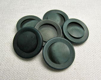 Teal Blue Dimensions: 7/8" (22mm) Buttons - Set of 6 Vintage New Old Stock Buttons