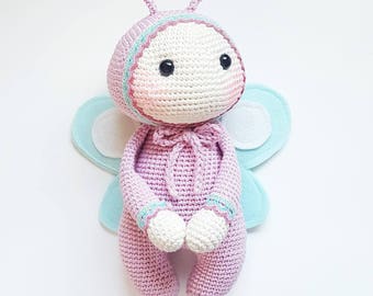 Amigurumi Pattern "Kim the Butterfly" (German/English) PDF