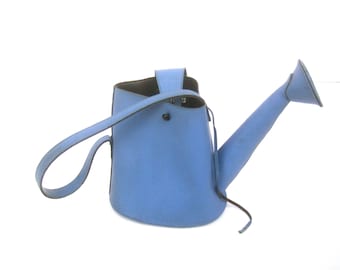 Whimsical Blue Rubber Watering Can Handbag