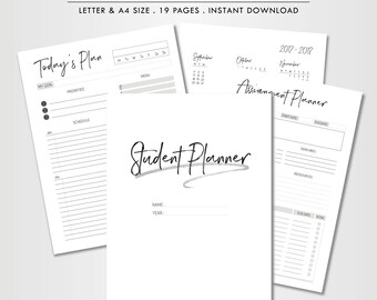 printable academic planner