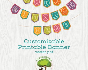 DIY Printable Fiesta Banner Flags