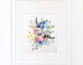 COUNTRY BOUQUET, original painting, 8, 19 x 23, 7 cm