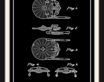 Star Trek Patent Print: Star Trek Enterprise Patent, Star trek posters, Star Trek patent art, Star Trek Art, Trekkie posters, Trekkie Gift
