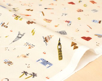 Cotton + Steel Amalfi - explorer natural - fat quarter