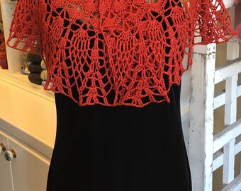 Blood Orange Caplet/Shawl