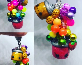 Peanut butter and jelly key fob