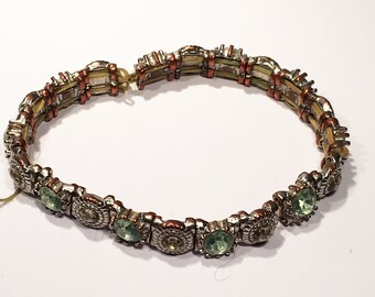 Colourful vintage quartz elasticated bracelet With FREE WORLDWIDE SHIPPING