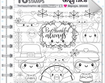Thanksgiving Stamp 80OFF Commercial Use Digi Digital Image Digistamp Autumn Party