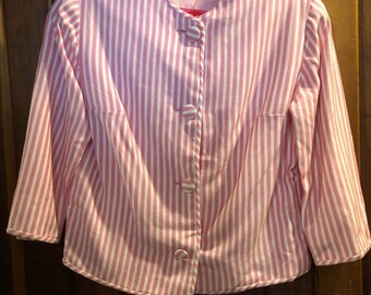 1980s // CANDY STRIPER // Vintage Striped Blazer