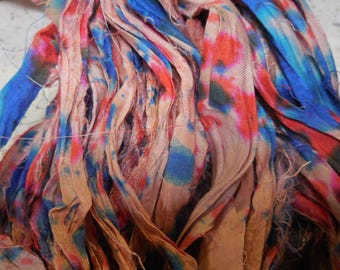 NEW Splash Ribbon, Sari Silk Ribbon, 50 Yards, from India