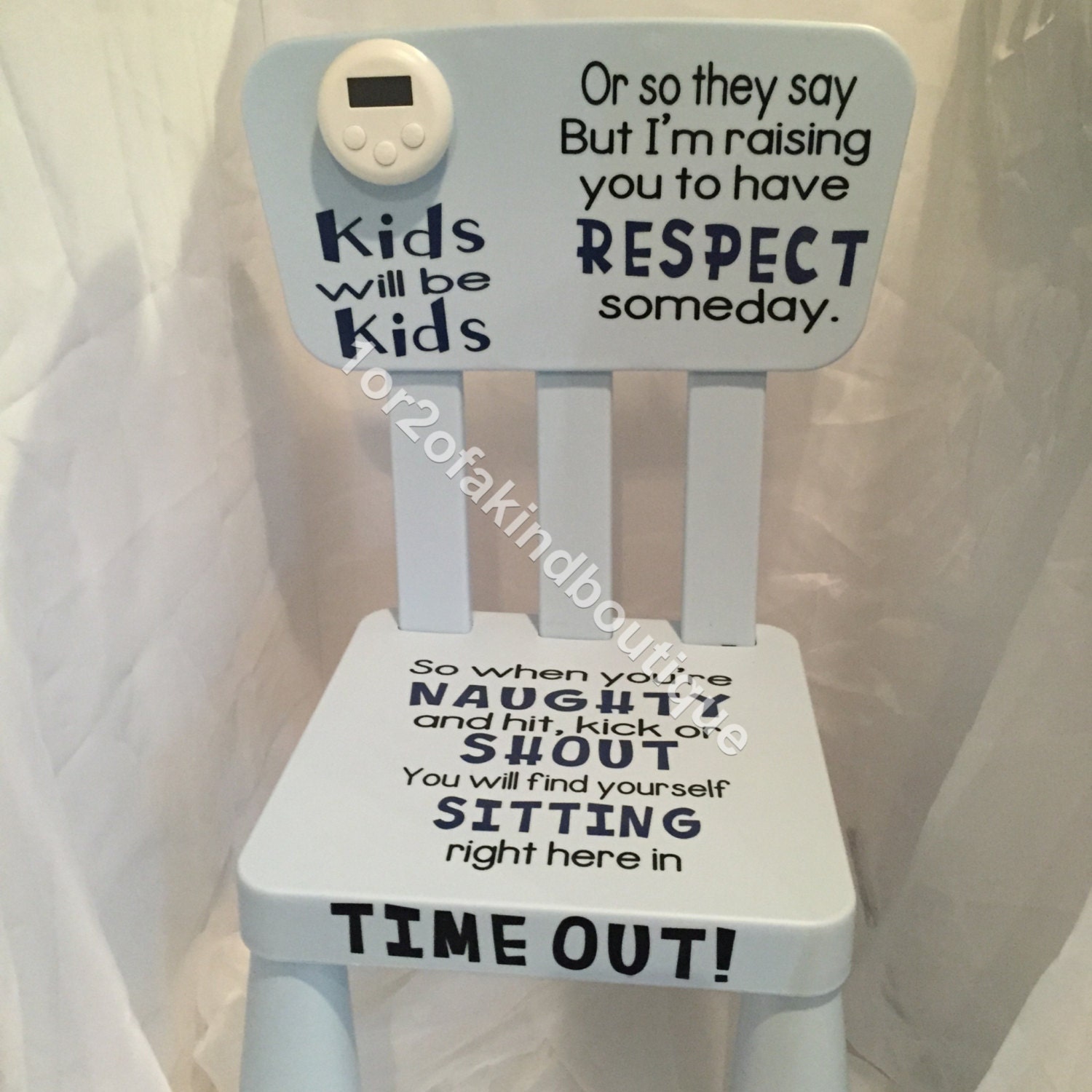 Personalized Time Out Chair Word Options In Zoom