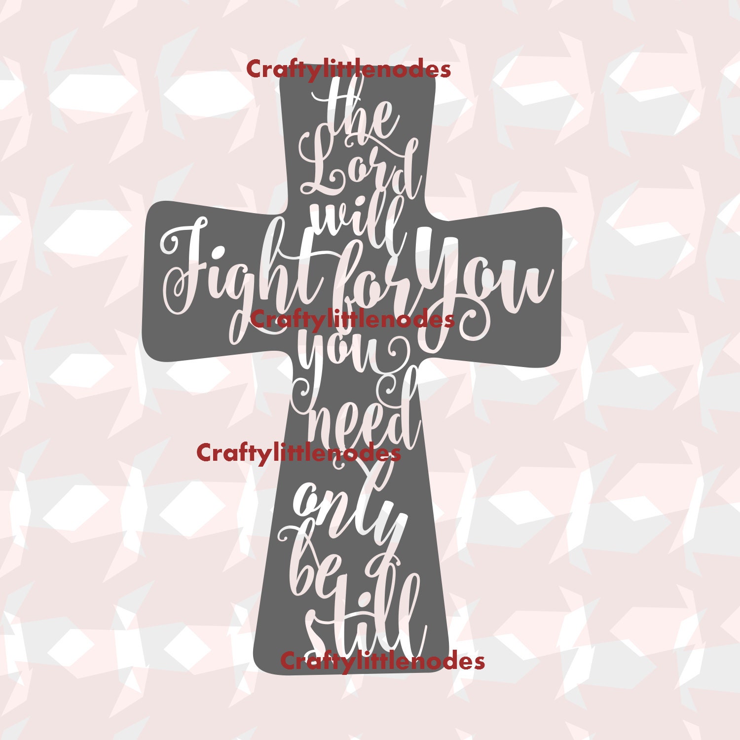 Cross With Bible Verse SVG