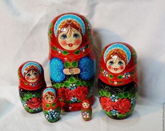 Matryoshka, wooden doll, nesting doll, babushka