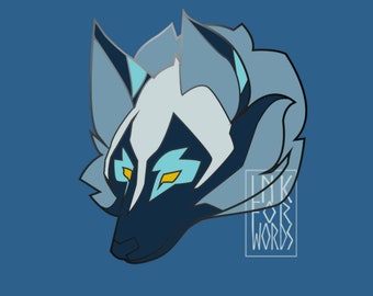Cosmic Wolf Enamel Pin PRE-ORDER