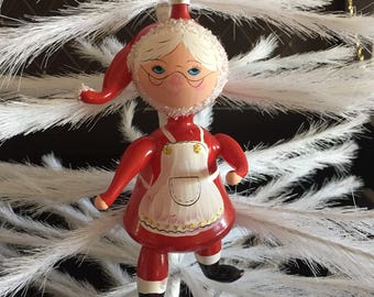 1970s Mrs. Claus Italian Figural Christmas Ornament