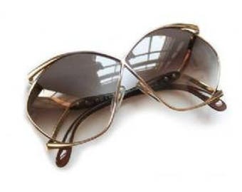 Christian Dior France Butterfly Oversized vintage sunglasses, 70s sunglasses.