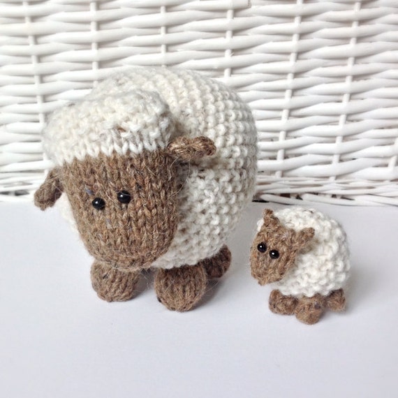 knitted sheep toy