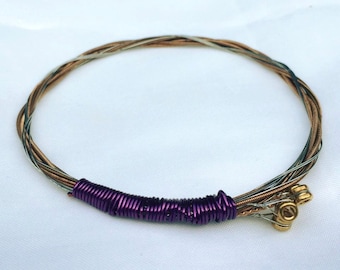 Guitar String Bangle Bracelet