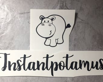 Instantpotamus Decal